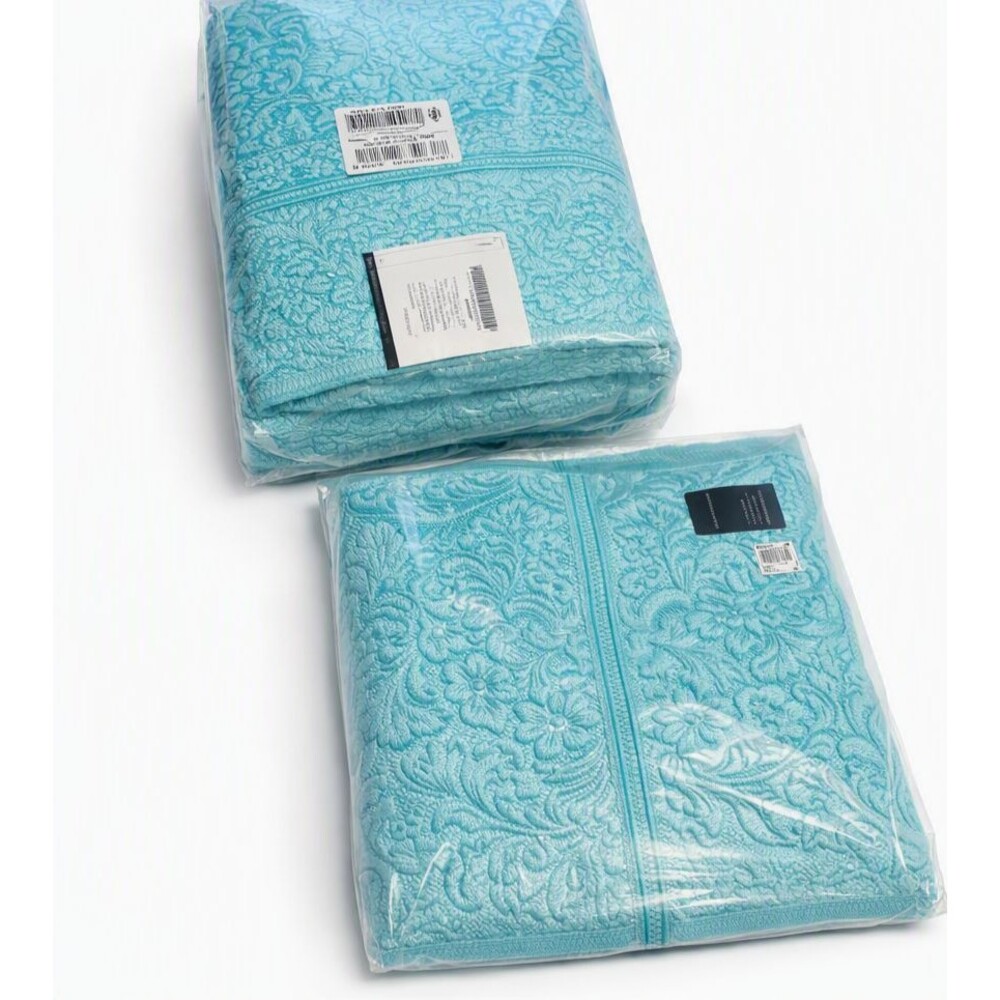 Martex 9-PC Towel/Washcloth Set Island Blue 3-Oversized Towels 6-Washcloths New